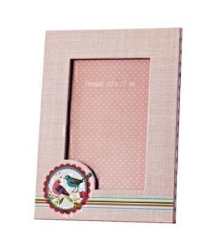 Picture Frame Best Friends birds Pink by Stewo. Stand on back so frame can be place on surface. Size 15.5x20cm For Photograph size 10x15cm.